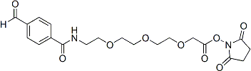 Ald-benzoylamide-PEG3-CH2 NHS ester