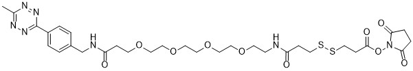 Methyltetrazine-PEG4-SS-NHS