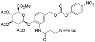 (2S,3S,4S,5R,6S)-methyl-6-(2-(3-((Fmoc-amino)propanamido)-4-PNP-3,4,5-triacetoxy-tetrahydro-2H-pyran-2-carboxylate