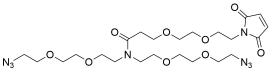 N,N-Bis(PEG2-azide)-N-amido-PEG2-maleimide