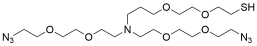 N,N-Bis(PEG2-azide)-N-PEG2-thiol