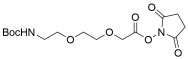 t-Boc-N-Amido-PEG2-CH2CO2-NHS ester