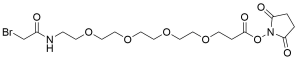 Bromoacetamido-PEG4-NHS ester