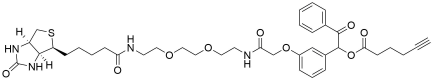 UV Cleavable Biotin-PEG2-alkyne