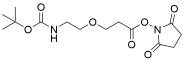 t-Boc-N-amido-PEG1-NHS ester