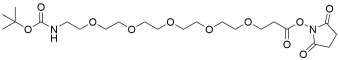 t-Boc-N-amido-PEG5-NHS ester