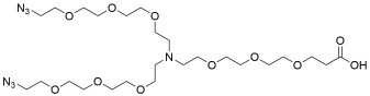 N-(acid-PEG3)-N-bis(PEG3-azide)