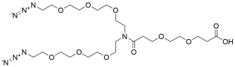 N-(Acid-PEG2)-N-bis(PEG3-azide)