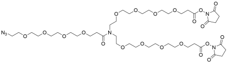 N-(Azido-PEG4)-N-bis(PEG4-NHS ester)