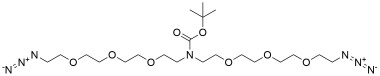 N-Boc-N-bis(PEG3-azide)