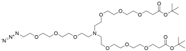 N-(Azido-PEG3)-N-bis(PEG3-t-butyl ester)