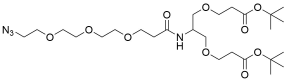 N-(Azido-PEG3)-N-bis(PEG1-t-butyl ester)