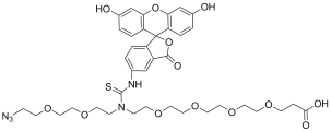 N-(Azido-PEG2)-N-Fluorescein-PEG4-acid