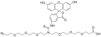 N-(Azido-PEG3)-N-Fluorescein-PEG3-acid