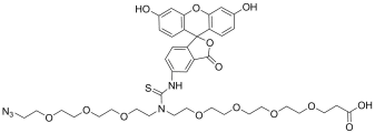 N-(Azido-PEG3)-N-Fluorescein-PEG4-acid