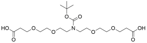 N-Boc-N-bis(PEG2-acid)