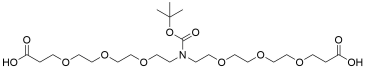 N-Boc-N-bis(PEG3-acid)