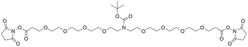 N-Boc-N-bis(PEG4-NHS ester)