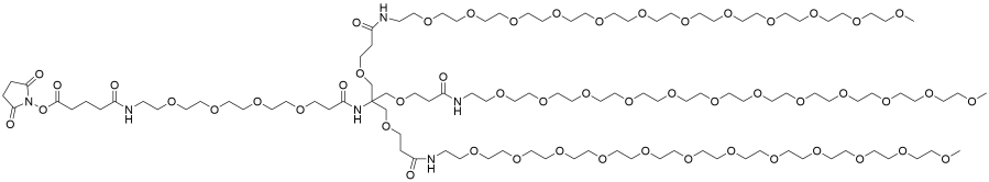 NThiol-PEG4-(m-PEG12)3-ester