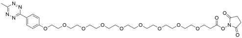 Methyltetrazine-PEG8-NHS ester