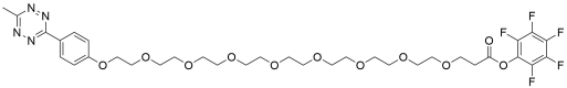 Methyltetrazine-PEG8-PFP ester