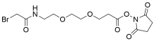 Bromoacetamido-PEG2-NHS ester