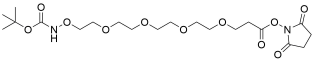 t-Boc-Aminooxy-PEG4-NHS ester