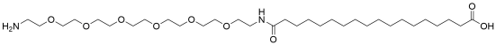 17-(Amino-PEG6-ethylcarbamoyl)heptadecanoic acid