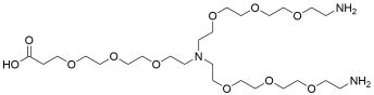 N-(acid-PEG3)-N-bis(PEG3-amine)