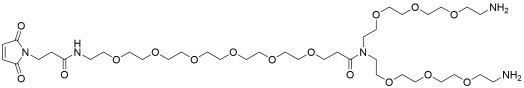 N-(Mal-PEG6)-N-bis(PEG3-amine) TFA salt