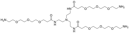 Tri(Amino-PEG3-amide)-amine TFA salt