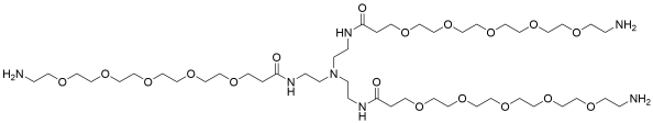 Tri(Amino-PEG5-amide)-amine TFA salt