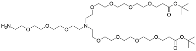 N-(Amino-PEG3)-N-bis(PEG4-t-butyl ester)