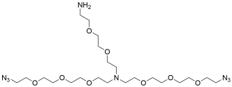 N-(Amino-PEG2)-N-bis(PEG3-azide)