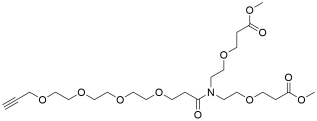 N-(Propargyl-PEG4-carbonyl)-N-bis(PEG1-methyl ester)