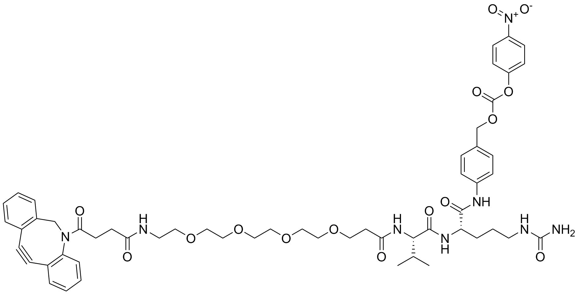 DBCO-PEG4-Val-Cit-PAB-PNP