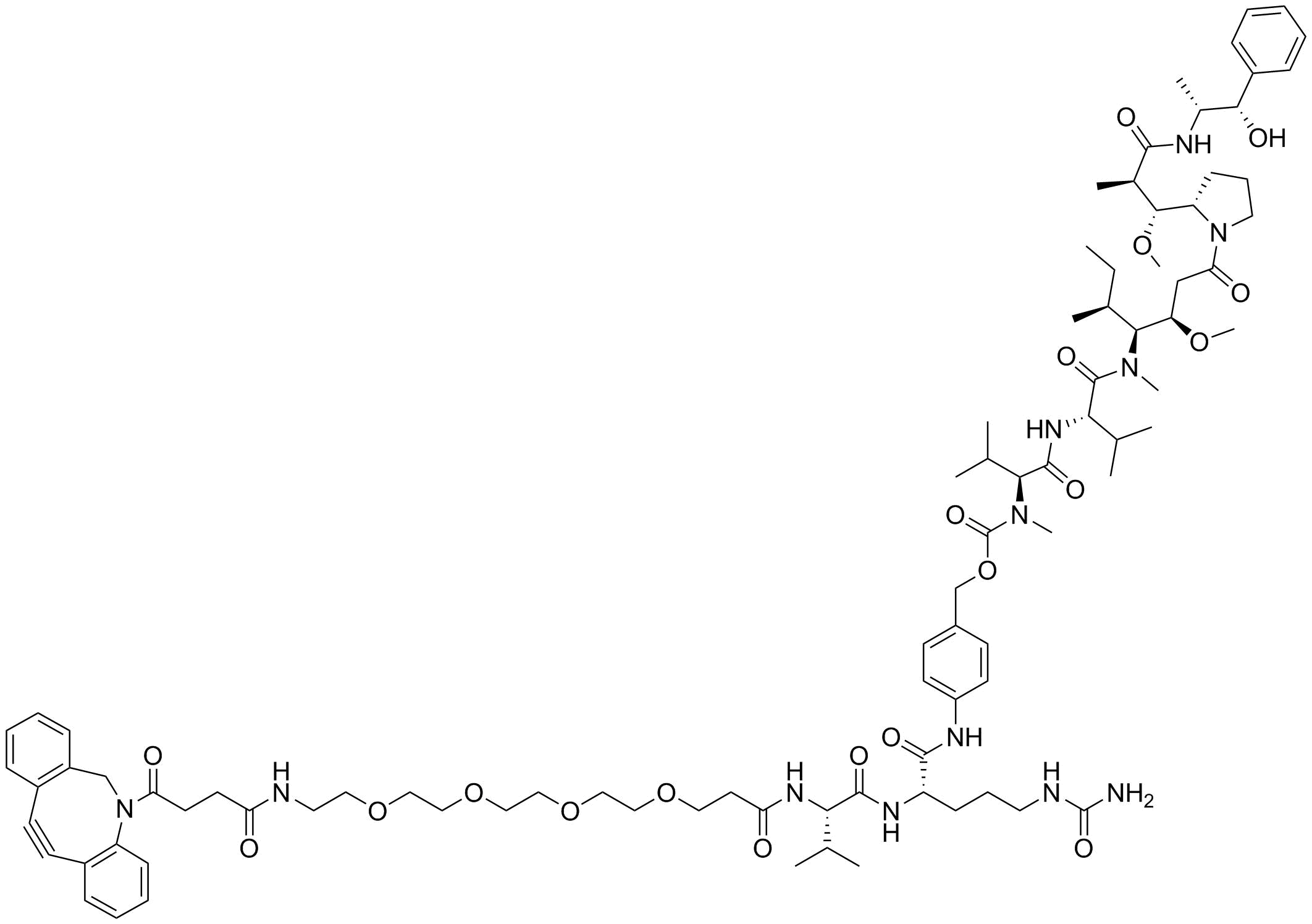 DBCO-PEG4-Val-Cit-PAB-MMAE