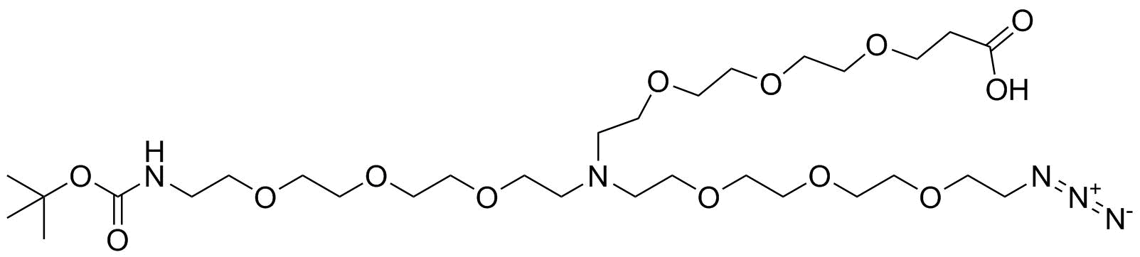 N-(Azido-PEG3)-N-(PEG3-NH-Boc)-PEG3-acid