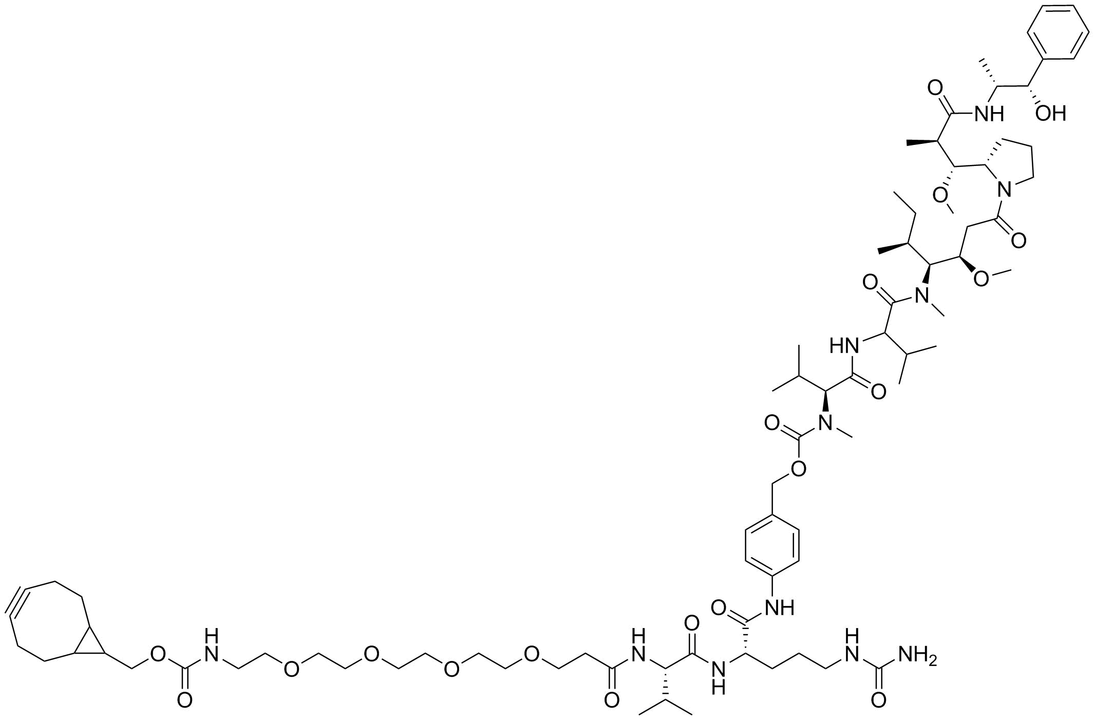 endo-BCN-PEG4-Val-Cit-PAB-MMAE