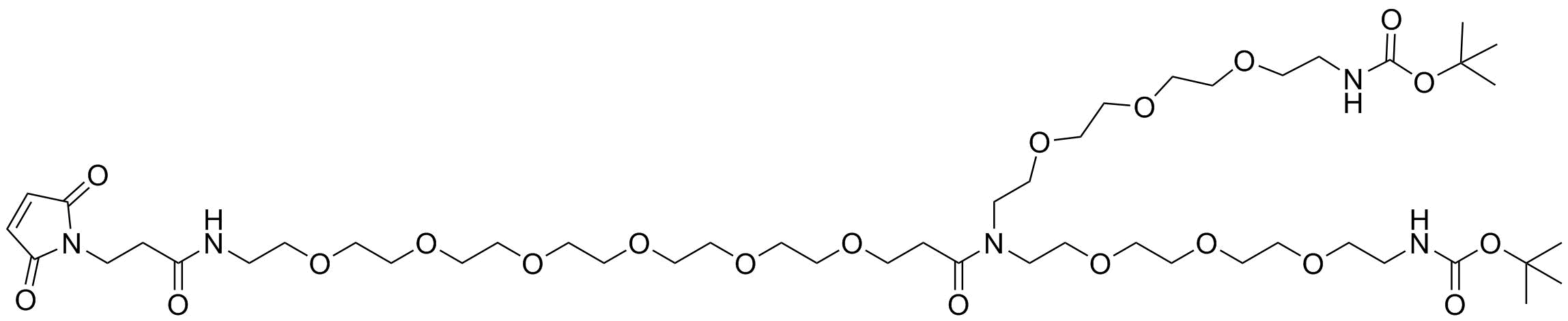 N-(Mal-PEG6)-N-bis(PEG3-Boc)