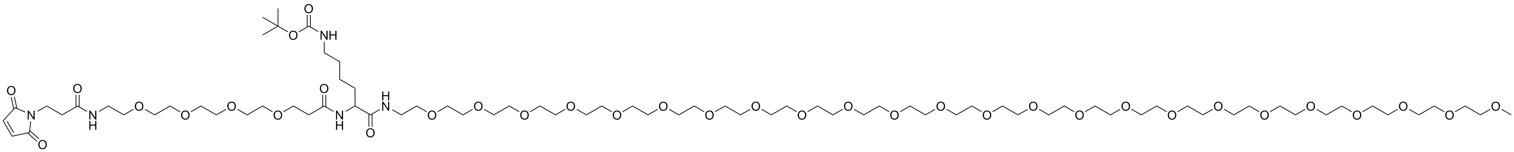 Mal-PEG4-Lys(t-Boc)-NH-m-PEG24