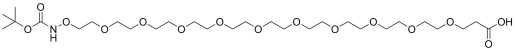 t-Boc-Aminooxy-PEG10-acid