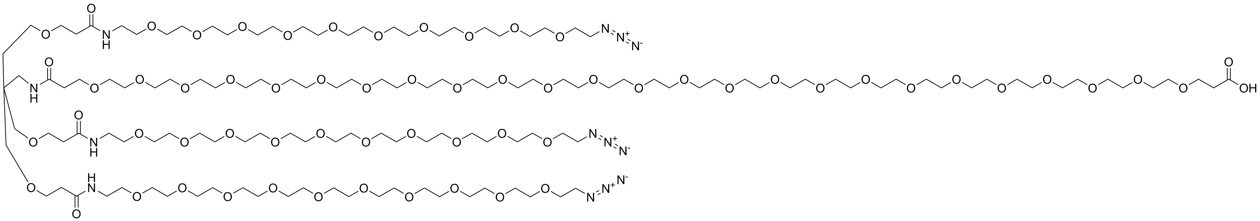 Acid-PEG25-Amide-Tri(3-methoxypropanamide-PEG10-Azide) Methane