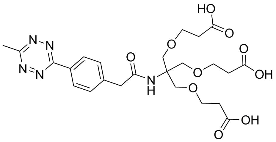 Methyltetrazine-amido-Tri-(acid-PEG1-ethoxymethyl)-methane