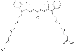 N-(m-PEG4)-N'-(PEG2-acid)-Cy5