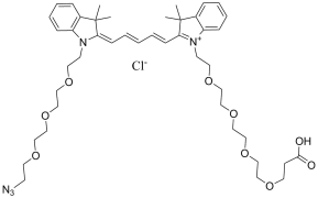 N-(azide-PEG3)-N'-(PEG4-acid)-Cy5