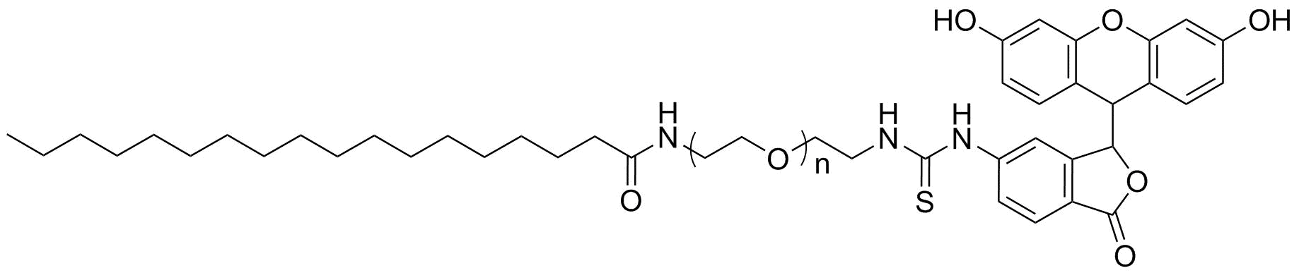 Stearic acid-PEG-FITC, MW 3.4K