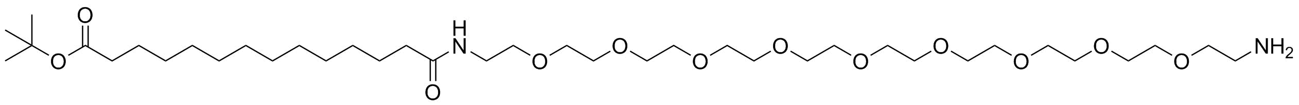 13-(Amino-PEG9-ethylcarbamoyl)tridecanoic t-butyl ester