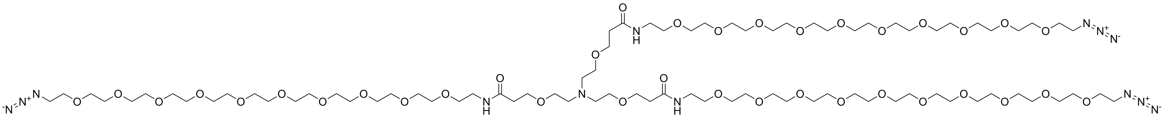 Tri(Azide-PEG10-NHCO-ethyloxyethyl)amine