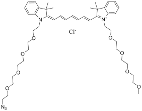 N-(m-PEG4)-N'-(azide-PEG4)-Cy7